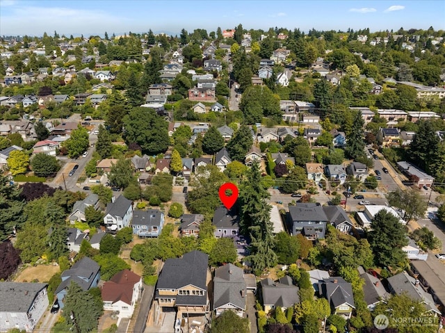 5825 4th Ave NW, Seattle, WA 98107 - aerial overview of property's location with nearby suburban area