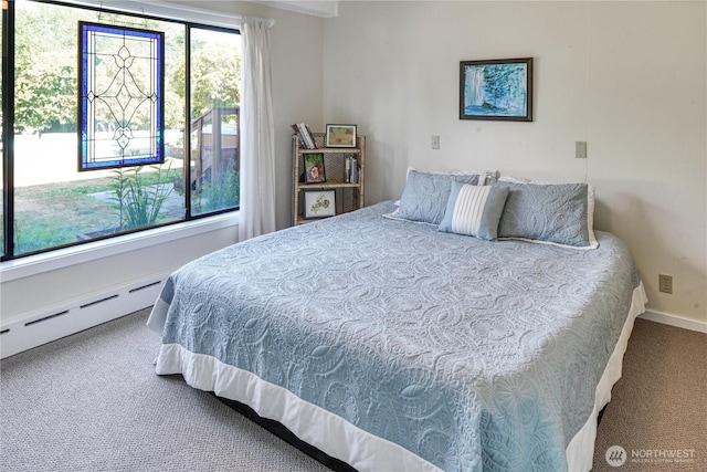 15638 94th Ave SW, Vashon, WA 98070 - bedroom with carpet flooring and baseboard heating