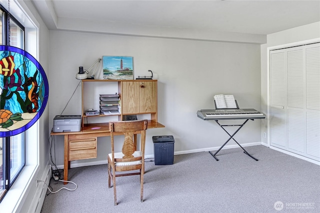 15638 94th Ave SW, Vashon, WA 98070 - carpeted home office with plenty of natural light
