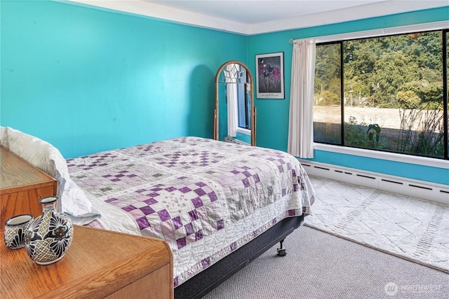 15638 94th Ave SW, Vashon, WA 98070 - bedroom with baseboard heating and carpet floors