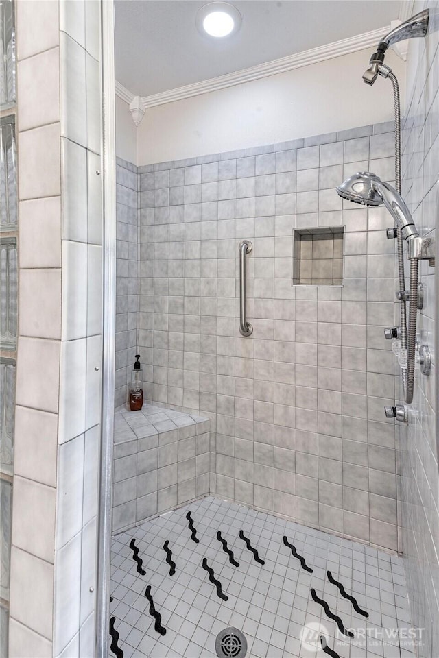 15638 94th Ave SW, Vashon, WA 98070 - full bath featuring ornamental molding and a shower stall