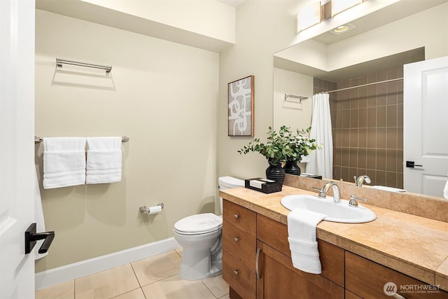 1840 25th Ave NE Unit 210, Issaquah, WA 98029 - full bathroom with tile patterned flooring, vanity, and a shower with curtain