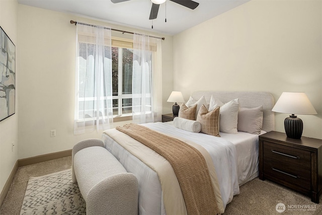 1840 25th Ave NE Unit 210, Issaquah, WA 98029 - bedroom featuring light colored carpet and a ceiling fan