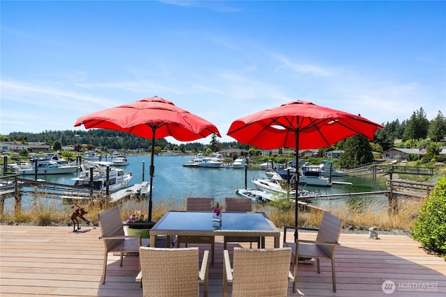 145 Lummi Dr, La Conner, WA 98257 - dock area with a water view