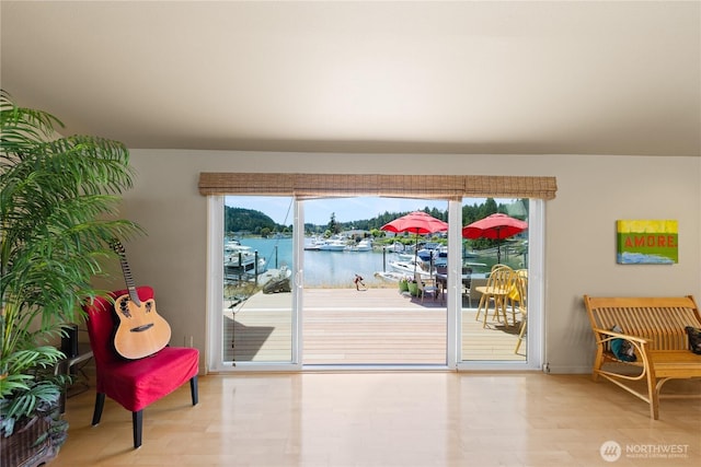 145 Lummi Dr, La Conner, WA 98257 - doorway featuring a water view