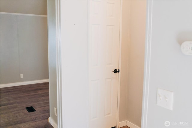 8805 226th Street Ct E Unit 32, Graham, WA 98338 - corridor featuring baseboards and dark wood-style floors