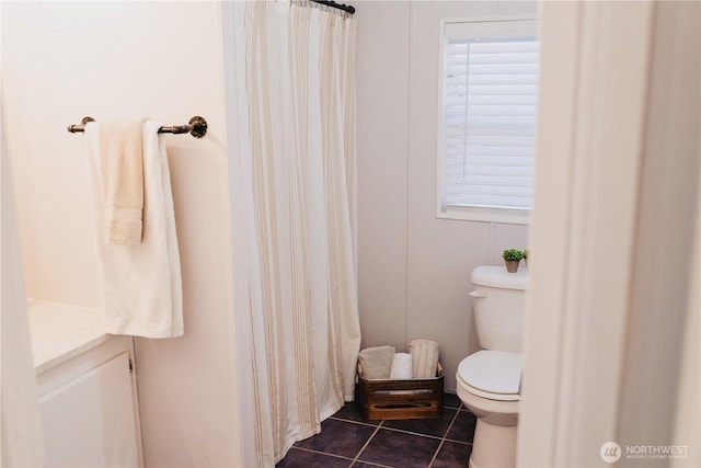8805 226th Street Ct E Unit 32, Graham, WA 98338 - full bath with tile patterned flooring, vanity, and a shower with shower curtain