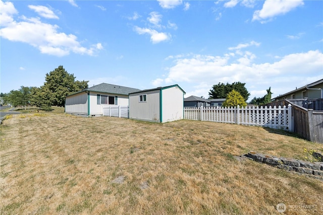 3519 G Ave, Anacortes, WA 98221 - fenced backyard featuring an outbuilding