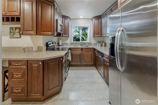 418 Jefferson St, Centralia, WA 98531 - kitchen with appliances with stainless steel finishes, light stone counters, and recessed lighting