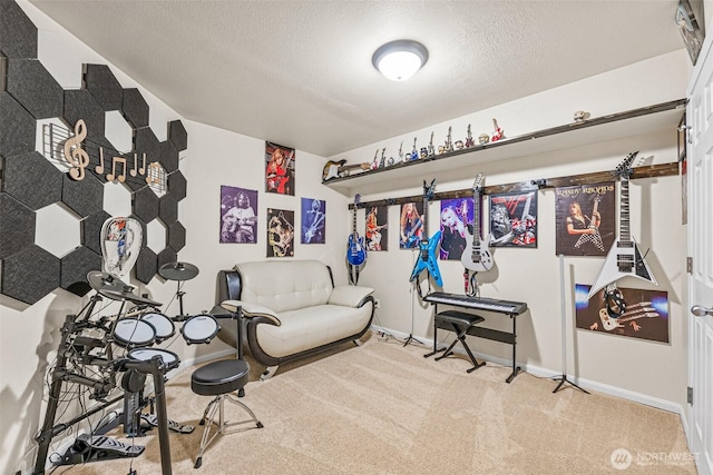 20311 Orting Kapowsin Hwy E, Graham, WA 98338 - rec room with carpet floors and a textured ceiling