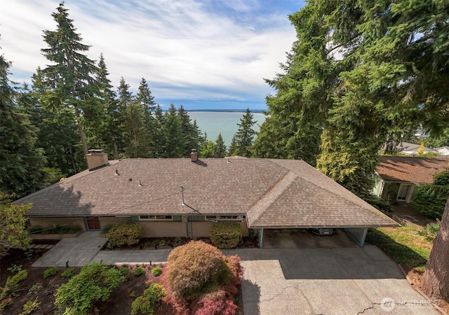 118 Highland Dr, Bellingham, WA 98225 - aerial view of property and surrounding area with a large body of water