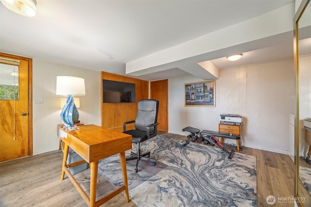 118 Highland Dr, Bellingham, WA 98225 - office area with wood finished floors