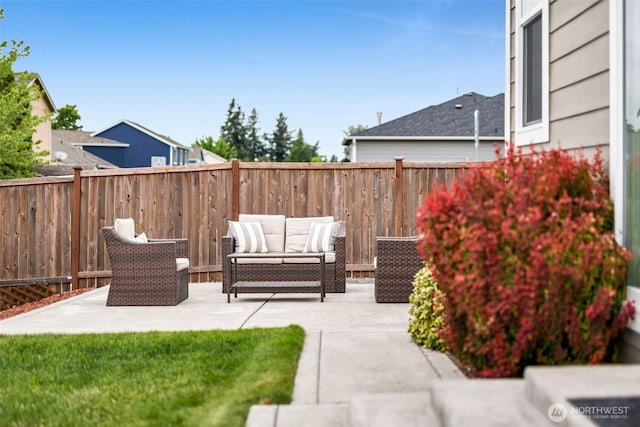 397 N Foster St, Buckley, WA 98321 - fenced backyard with a patio area