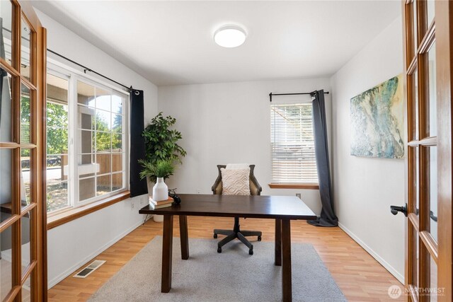 2819 Z St SE, Auburn, WA 98002 - office space with light wood-style floors and french doors