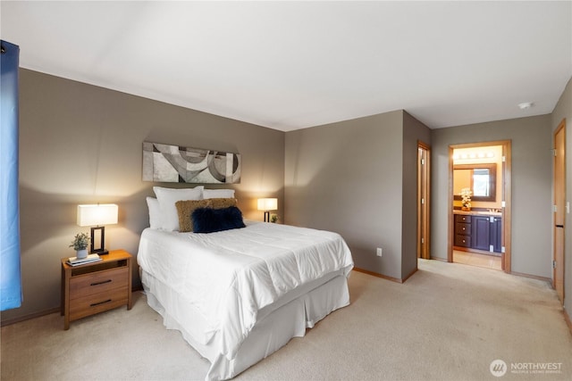 2819 Z St SE, Auburn, WA 98002 - bedroom with light colored carpet and ensuite bathroom