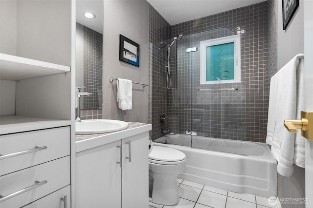 5222 Mahncke Rd SW, Longbranch, WA 98351 - full bath featuring vanity, tile patterned flooring, and washtub / shower combination