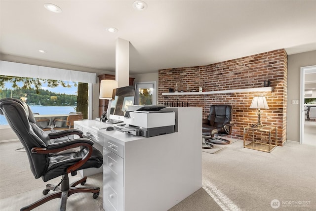 5222 Mahncke Rd SW, Longbranch, WA 98351 - office with carpet flooring and recessed lighting