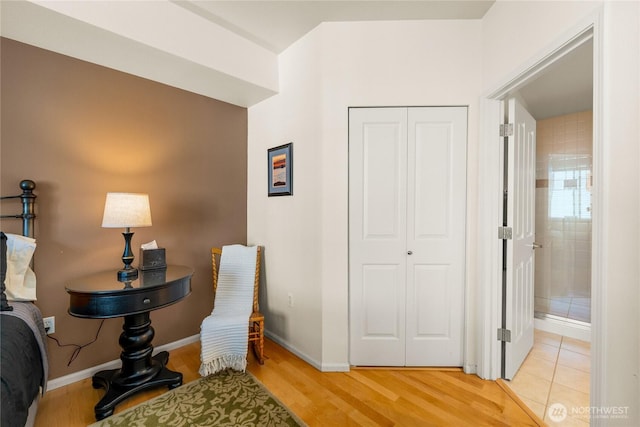 2244 SE 132nd Ave Unit B217, Bellevue, WA 98005 - living area with light wood-style flooring and baseboards