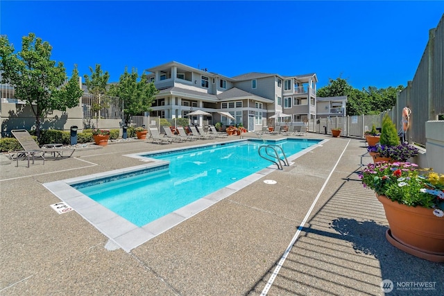 2244 SE 132nd Ave Unit B217, Bellevue, WA 98005 - community pool with a patio area