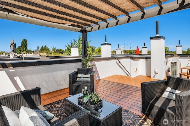 2610 E Yesler Way Unit A, Seattle, WA 98122 - deck featuring a pergola
