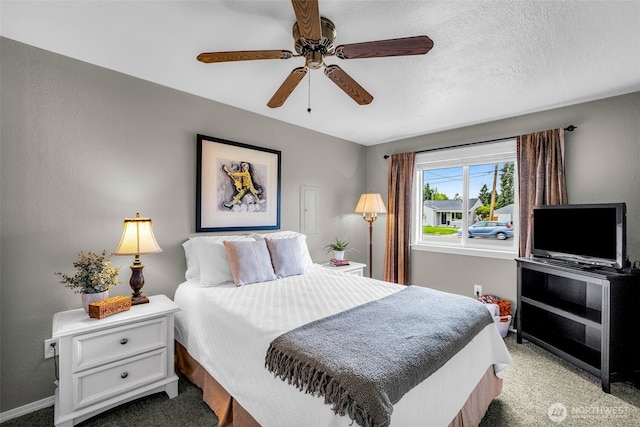 1702 7th Ave SW, Puyallup, WA 98371 - bedroom with carpet and a ceiling fan