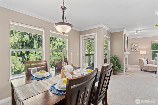 33020 10th Ave SW Unit M302, Federal Way, WA 98023 - dining room featuring crown molding and carpet floors