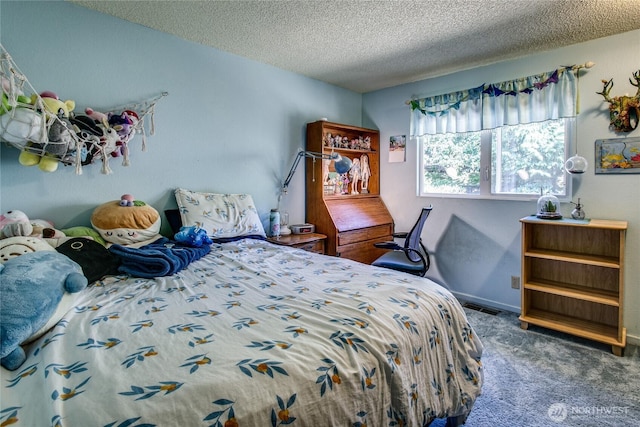 2120 Niagara Dr, Bellingham, WA 98229 - carpeted bedroom featuring a textured ceiling