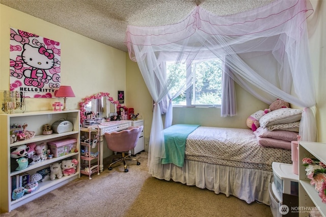 2120 Niagara Dr, Bellingham, WA 98229 - bedroom with carpet and a textured ceiling