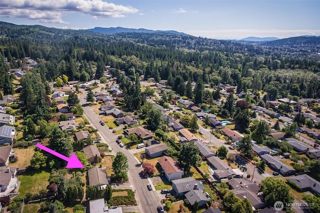 2120 Niagara Dr, Bellingham, WA 98229 - aerial view of residential area featuring a mountainous background