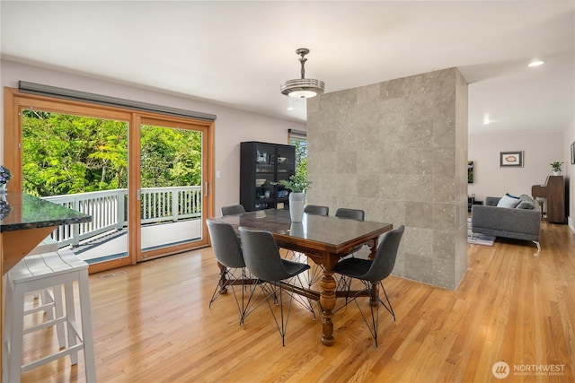 1823 121st Ave SE, Bellevue, WA 98005 - dining room featuring light wood-style floors and recessed lighting
