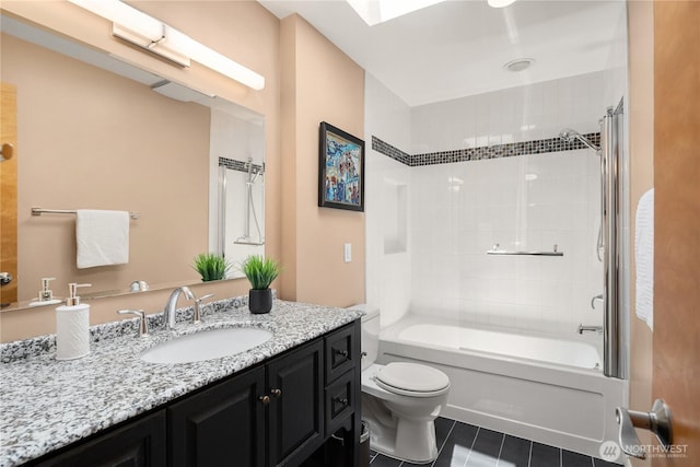 1823 121st Ave SE, Bellevue, WA 98005 - full bath with vanity, tile patterned flooring, and bathing tub / shower combination
