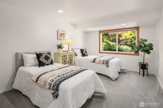 1823 121st Ave SE, Bellevue, WA 98005 - carpeted bedroom with baseboards and recessed lighting