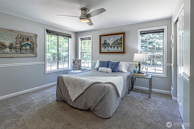 18920 217th Ave E, Orting, WA 98360 - bedroom featuring carpet and ceiling fan