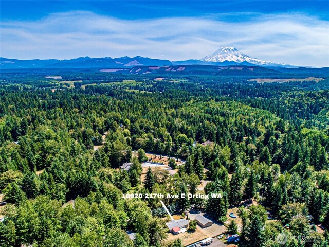 18920 217th Ave E, Orting, WA 98360 - bird's eye view of a forest and mountains
