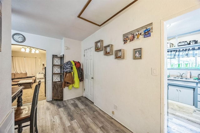 610 Westlake Ave, Morton, WA 98356 - hallway featuring wood finished floors