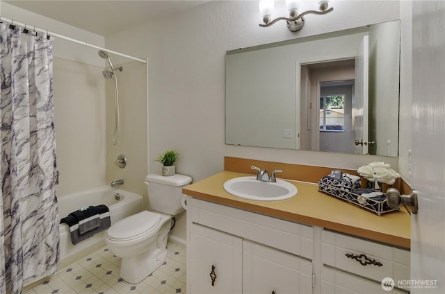 7127 Fair Oaks Loop SE, Olympia, WA 98513 - bathroom with vanity and shower / tub combo with curtain