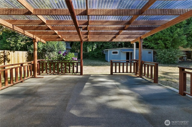 7127 Fair Oaks Loop SE, Olympia, WA 98513 - view of patio / terrace featuring a shed