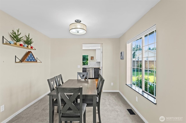 5115 150th St SE, Everett, WA 98208 - dining space featuring carpet flooring and baseboards