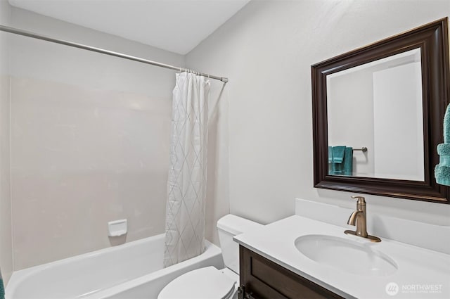 5115 150th St SE, Everett, WA 98208 - bathroom featuring vanity and shower / bath combination with curtain
