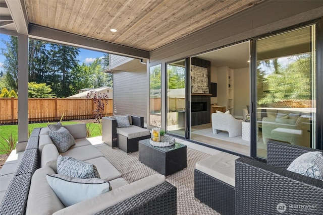 16429 Snohomish Ave SE, Clearview, WA 98296 - view of patio with an outdoor hangout area