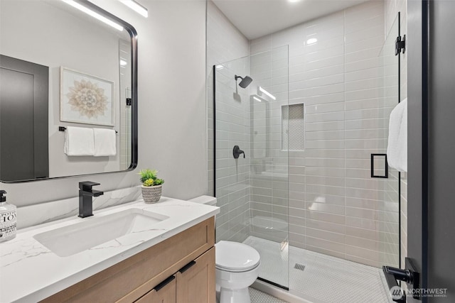 16429 Snohomish Ave SE, Clearview, WA 98296 - bathroom featuring vanity and a shower stall