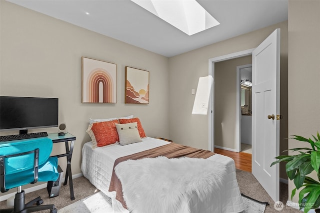 8618 212th St NE, Arlington, WA 98223 - bedroom with a skylight and carpet floors