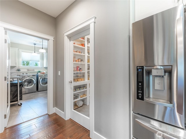 2038 Maiden Ln, Wenatchee, WA 98801 - pantry featuring washing machine and clothes dryer