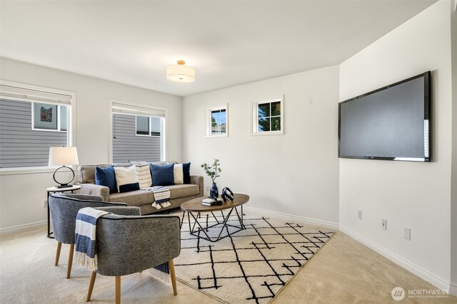 108 239th Way SE, Sammamish, WA 98074 - living area featuring light colored carpet and baseboards