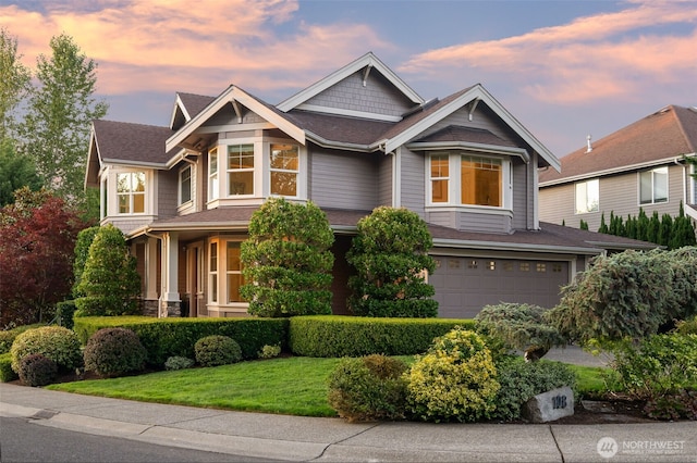 108 239th Way SE, Sammamish, WA 98074 - craftsman-style house with an attached garage and a front lawn