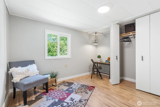 1841 Trosper Rd SW Unit 24, Tumwater, WA 98512 - sitting room featuring light wood-style floors and baseboards