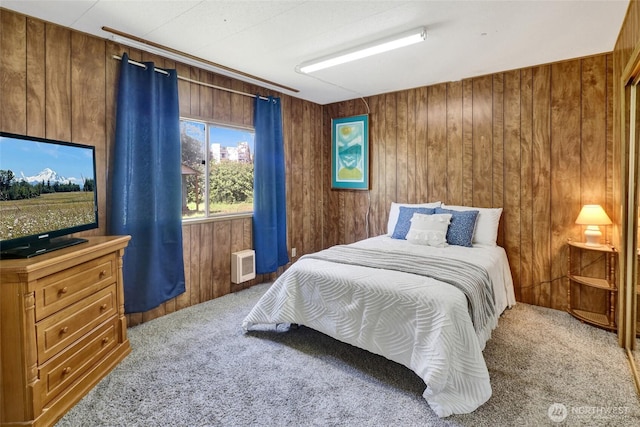 4015 Eliza Ave Unit 47, Bellingham, WA 98226 - bedroom featuring carpet floors and wooden walls
