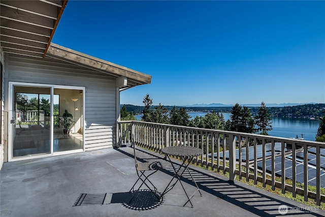 3719 NE 145th St, Seattle, WA 98155 - balcony with a water and mountain view