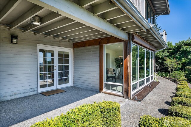 3719 NE 145th St, Seattle, WA 98155 - view of exterior entry with french doors