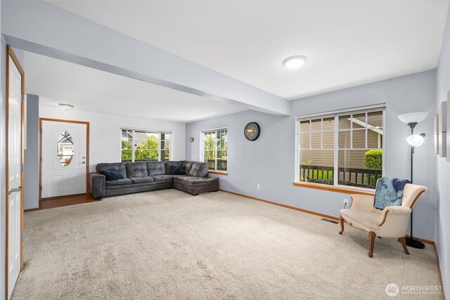 1877 Emerald Way, Lynden, WA 98264 - carpeted living room featuring baseboards